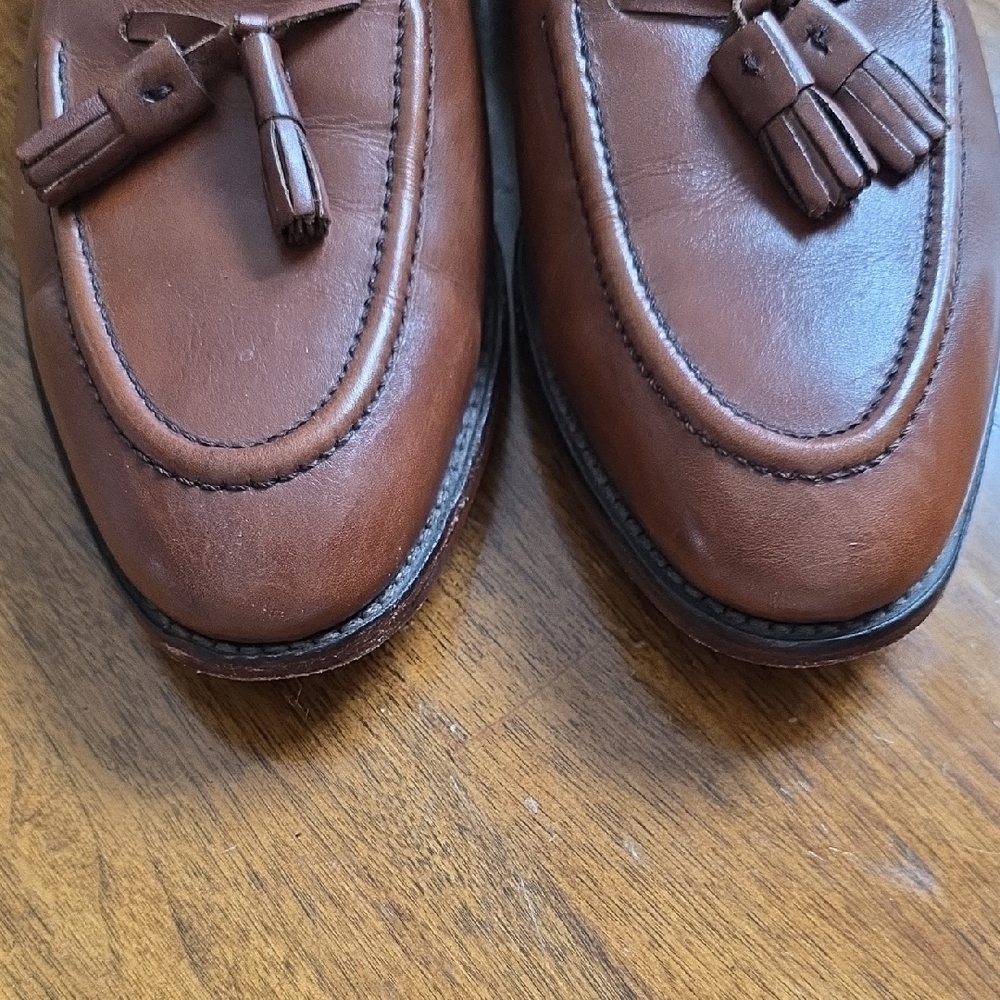 Johnston & Murphy Tan Tassel Leather Loafers - Picture 4 of 9